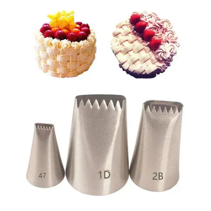 1/3/4/5/7PCS Kitchen Gadgets New Basket Weave Icing Piping Nozzles For Cakes Cupcake Decorating Pastry Nozzles Baking Cake Tools