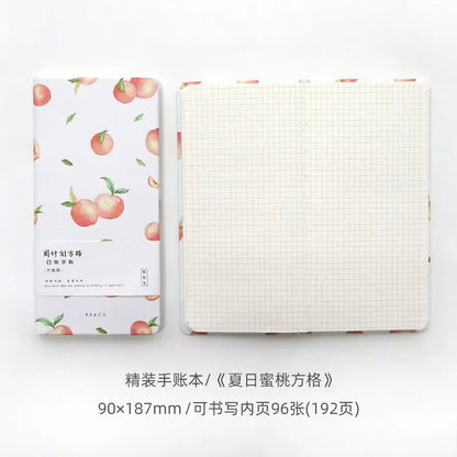 Hardfaced Weekly Notebook English Checked Student Hand Ledger Notebook  Korean Stationery  Notebook