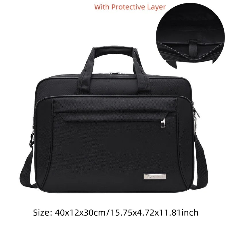 Large Capacity Men's Laptop Bag Briefcases Business Document Electronic Article Clothes Storage Pouch Shoulder  Travel Organizer