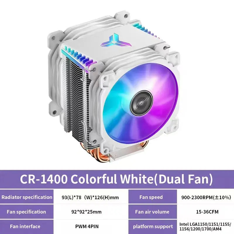 JONSBO CR1000/CR1200/CR1400 EVO CPU Cooler PC Fan Cooling CPU Fan Heatsink Tower Radiator Processor Air Cooler For AM4 1155 1700