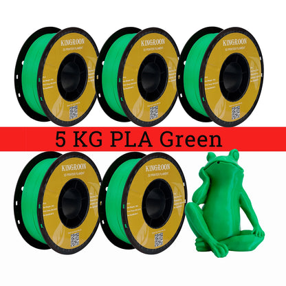 KINGROON 5KG PLA TPU PETG Filamen Warna campuran 1.75mm Plastik Pencetak 3D Tanpa Gelembung Gelembung Bahan Cetakan 3D Borong 