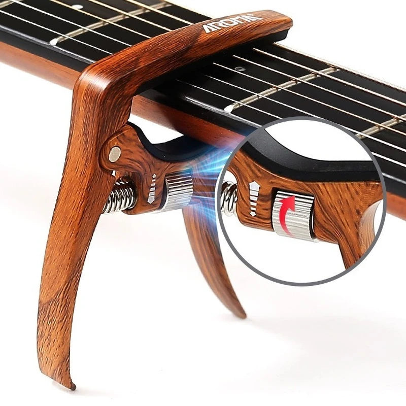 AROMA AC-30 Guitar Capo for Acoustic Guitar and Electric Guitar Pressure Tension Adjustable Guitar Accessories