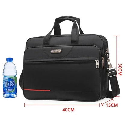 Large Capacity Men's Laptop Bag Briefcases Business Document Electronic Article Clothes Storage Pouch Shoulder  Travel Organizer