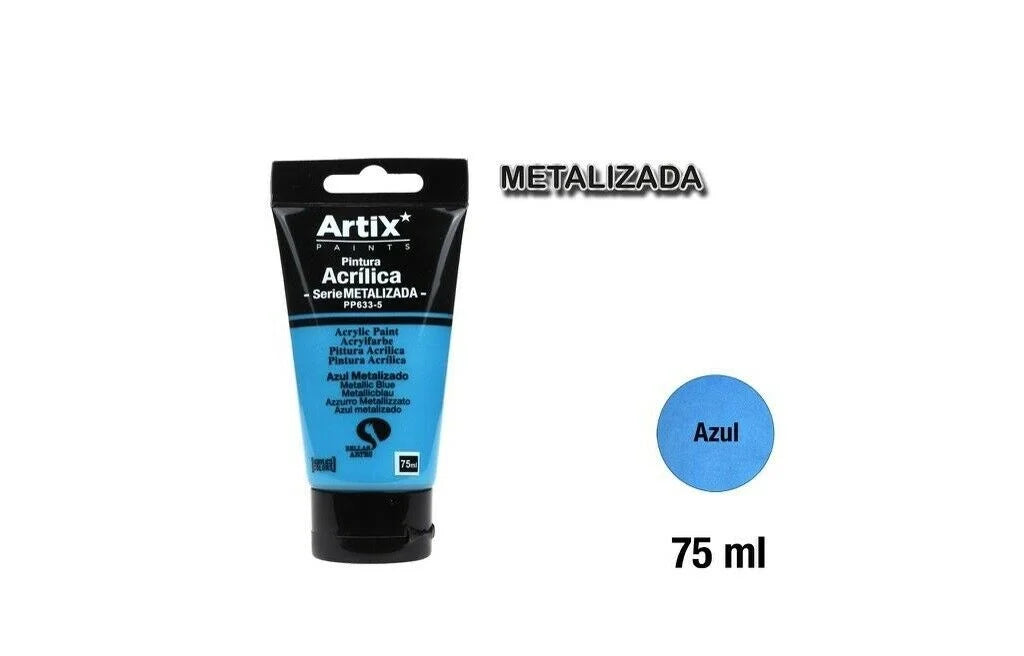 Pinturas Acrílicas para Manualidades y Uso Profesional, Colores, 75ML