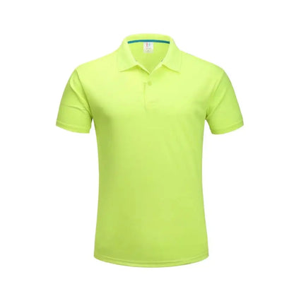 Plain Dry Fit Polo T Shirts Men Breathable Polyester Golf Shirt Unisex Quick Dry Sport Collar T-shirt Camisas Polos Para Hombres