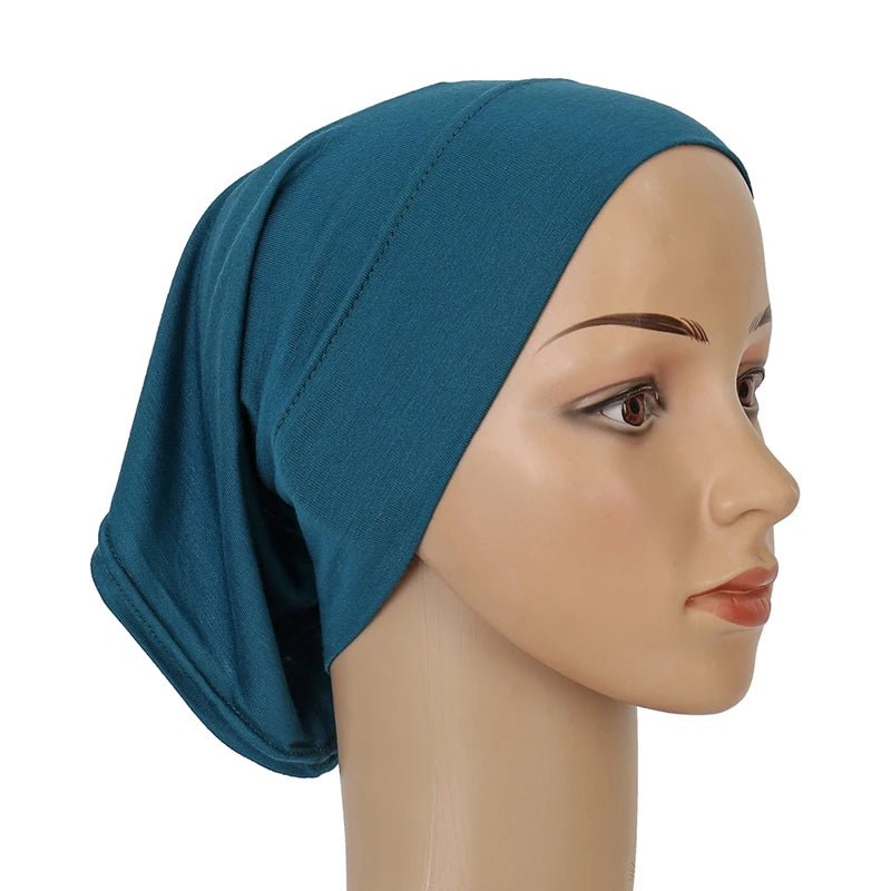 Ramadan Hijab Undercap Head Cover Instant Cotton Bonnet Hijabs for Women Muslim Turbans Inner Cap Turbante Muslim Women Hijab