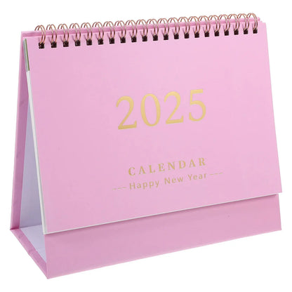 24 25 Desk Calendar Monthly 2025 Mini Standing Decoration Office Desktop Planner