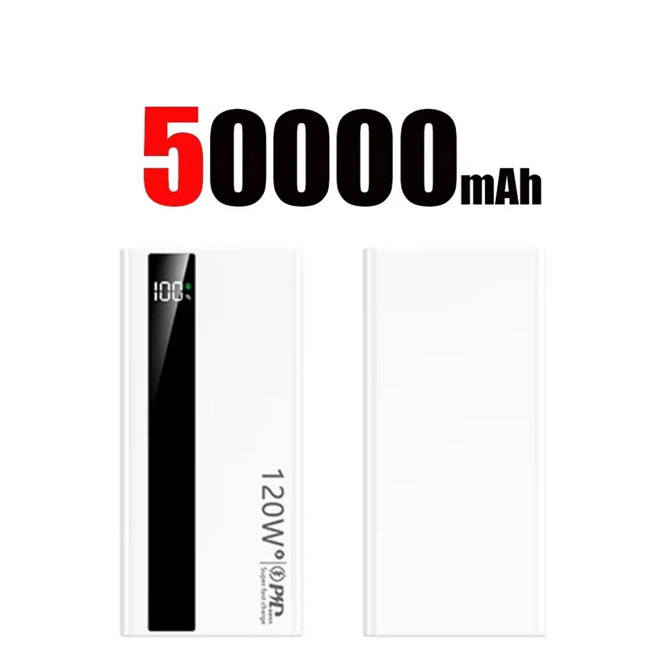 120W Super Fast Charging Power Bank 200000mah Battery High Capacity Digital Display Power Bank For Iphone Samsung Gift 2025