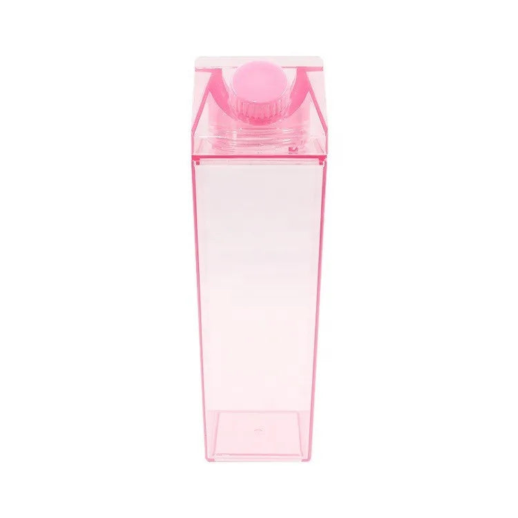 1000ML Drink Creative Cute Plastic Clear Milk 1L Water Bottle Transparent Milk Juice Water Cup For Girls BPA Free 500ml Bottles