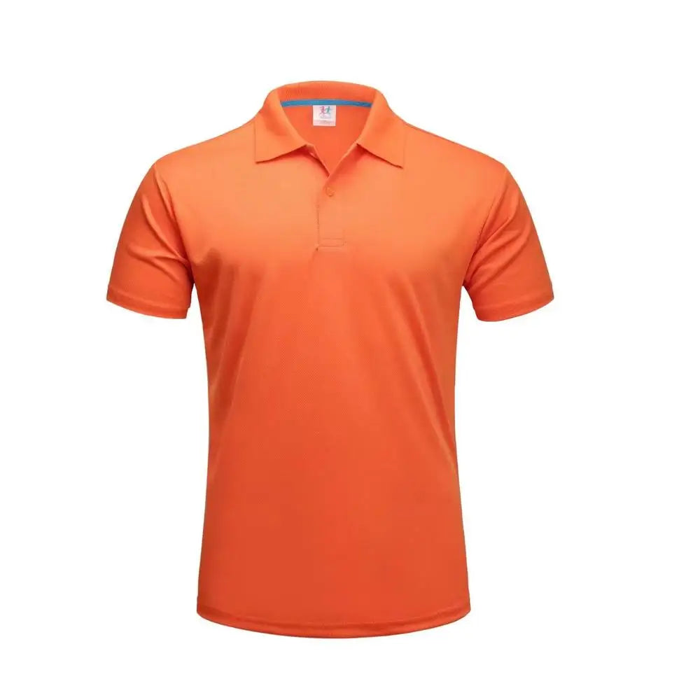 Plain Dry Fit Polo T Shirts Men Breathable Polyester Golf Shirt Unisex Quick Dry Sport Collar T-shirt Camisas Polos Para Hombres