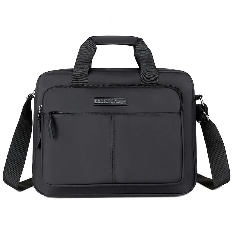 New Men's Large-capacity Horizontal Shoulder Bag Messenger Bag Briefcase Multifunctional Simple A4 Book Handbag Business Bag 가방