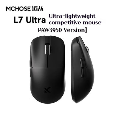 MCHOSE L7 Gaming Mouse 8K Polling Rate Customized Mouse With 8K Dongle 2.4g BT Wireless 39g Lightweight Low Latency Gaming Mouse