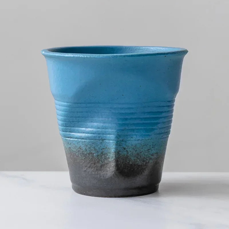 Ceramic Coffee Mug, Pottery Cups, Porcelain Tea Cup, Drinking Water, Teacup Mug, Kiln Change, 200ml, 1Pc