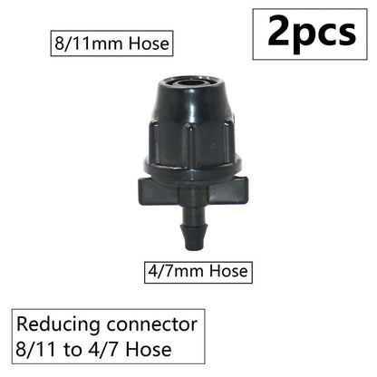 3/8" 8mm Penyambung Hos Taman 8/11 Hingga 4/7 3/5mm Pengurangan Hos Pemisah Air Tee Siku Hujung Palam Titisan Sistem Pengairan 