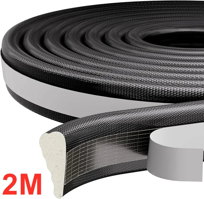 2M Door Window Sealing Strip Acoustic Foam Sound Insulation for Sliding Door Windows Windproof Soundproof Cotton Seal Gap Filler