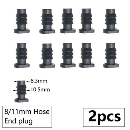 3/8" 8mm Penyambung Hos Taman 8/11 Hingga 4/7 3/5mm Pengurangan Hos Pemisah Air Tee Siku Hujung Palam Titisan Sistem Pengairan 