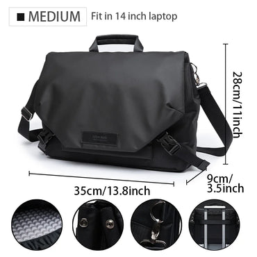 2024 Men's Messenger Crossbody Shoulder Bags Men Small Sling Pack For Work Business Waterproof Oxford Packs Satchel Purse