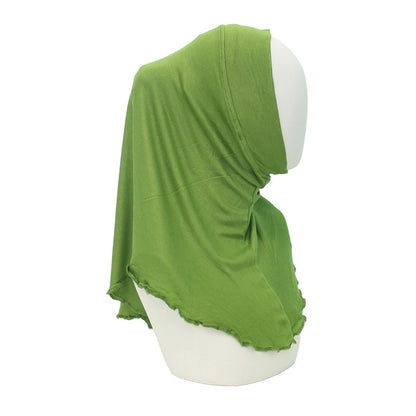 Modal Instant Hijabs for Woman Muslim Islam Turban Solid Mini Style Scarf Amira Soft Plain Colors Ready to Wear Hijab Undercaps