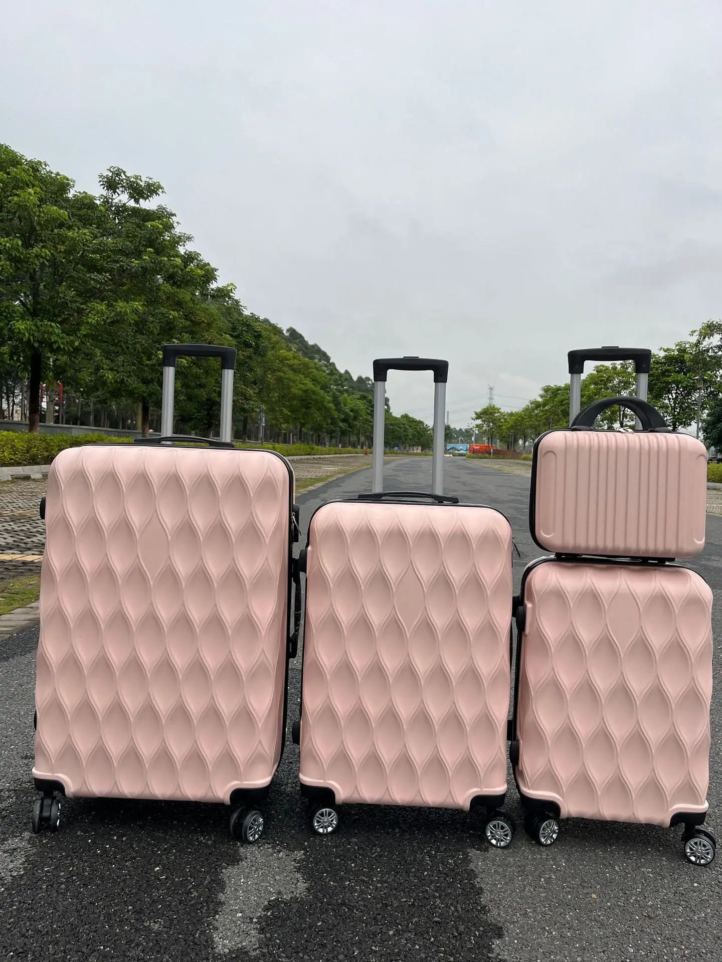 Luggage sets 4 piece 14/20/24/28 inch suitcase password trolley case male and female luggage travel wheeled suitcase trip cabin