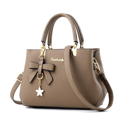 Beg Tangan Elegan Klasik, Beg Satchel Pemegang Atas Wanita, Dompet Crossbody 