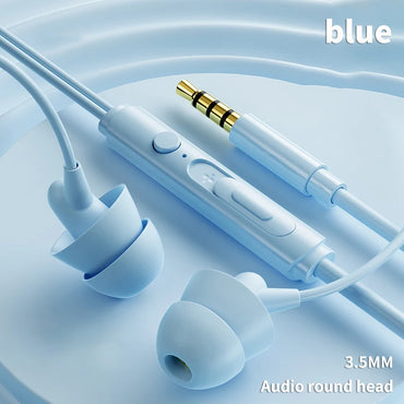 In-ear Silicone Sleep Earphones For Sleeping Side Sleeping Earphones Computer And Mobile Phone Noise Reduction Wired Earphones