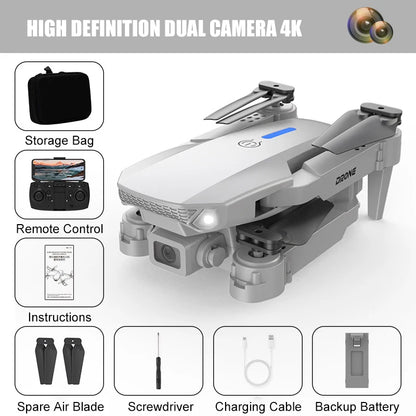 New E88 Drone 4K Drone with Camera Dual Camera RC 360° Obstacle Avoidance Drone Optical Flow Positioning Professional Drone