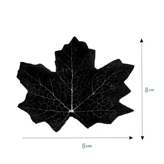 8cm/10cm Artificial Maple Leafs Autumn Wall Hanging  Black Plants Fake Maple Leaves Silk for Home Halloween Thanksgiving Decor