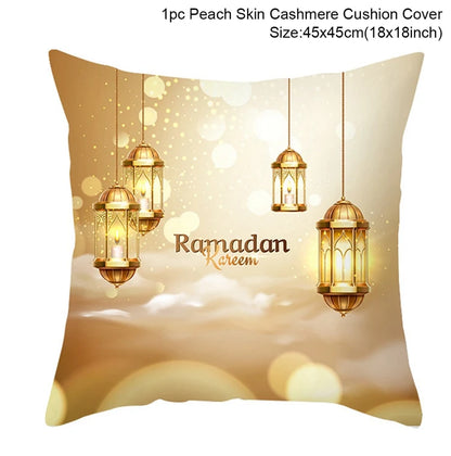 Sarung Kusyen Eid Mubarak Ramadan MUBARAK Sarung Bantal Eid Mubarak Hiasan Pesta Muslim Islam Hadiah Islamik Eid Al Adha 
