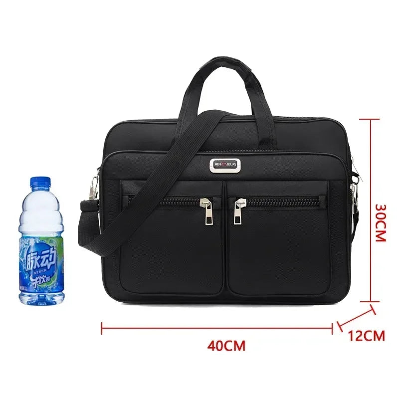 Large Capacity Men's Laptop Bag Briefcases Business Document Electronic Article Clothes Storage Pouch Shoulder  Travel Organizer