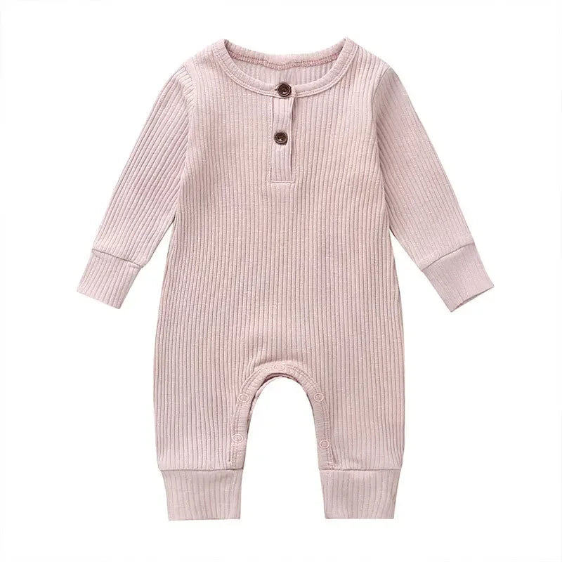 Musim Gugur Bayi Baru Lahir Bayi Lelaki Perempuan Baju Monyet Playsuit Overall Kapas Lengan Panjang Jumpsuit Bayi Pakaian Baru Lahir 