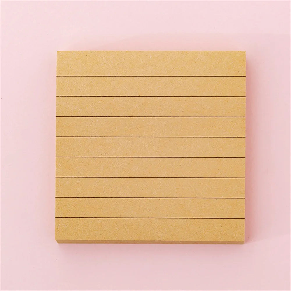 Portable 80 Helaian Grid Kosong Simple Sticky Note Memo Pad untuk Membuat Nota Perancangan Notepad Alat Tulis Peralatan Sekolah 