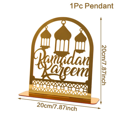 Hiasan Akrilik Ramadan Mubarak Hiasan Ramadan Kareem 2024 Eid Mubarak Hiasan Pesta Muslim Islam Bekalan Hari Raya Aidilfitri 