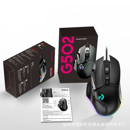 G502hero Master Wired Gaming Mouse 502 Esports Machinery Eat Chicken Macro Cs Programming Peripheral Gaming Mouse For Gaming Gam