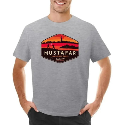 Mustafar National Park T-Shirt blank t shirts Short sleeve graphic t shirts T-shirt men male o-neck tshirt