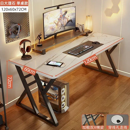 Meja Komputer Desktop Meja Pejabat Meja Isi Rumah Ringkas Meja Permainan Moden dan Set Kerusi Bilik Tidur Meja Kerja Perabot Pejabat 
