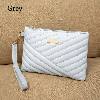 Women Wristlet Bag Stylish Women Leather Envelope Bag Shopping Traveling Portable Small Purse Clutch Wallet