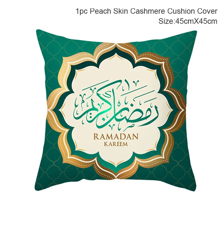 Sarung Kusyen Eid Mubarak Ramadan MUBARAK Sarung Bantal Eid Mubarak Hiasan Pesta Muslim Islam Hadiah Islamik Eid Al Adha 