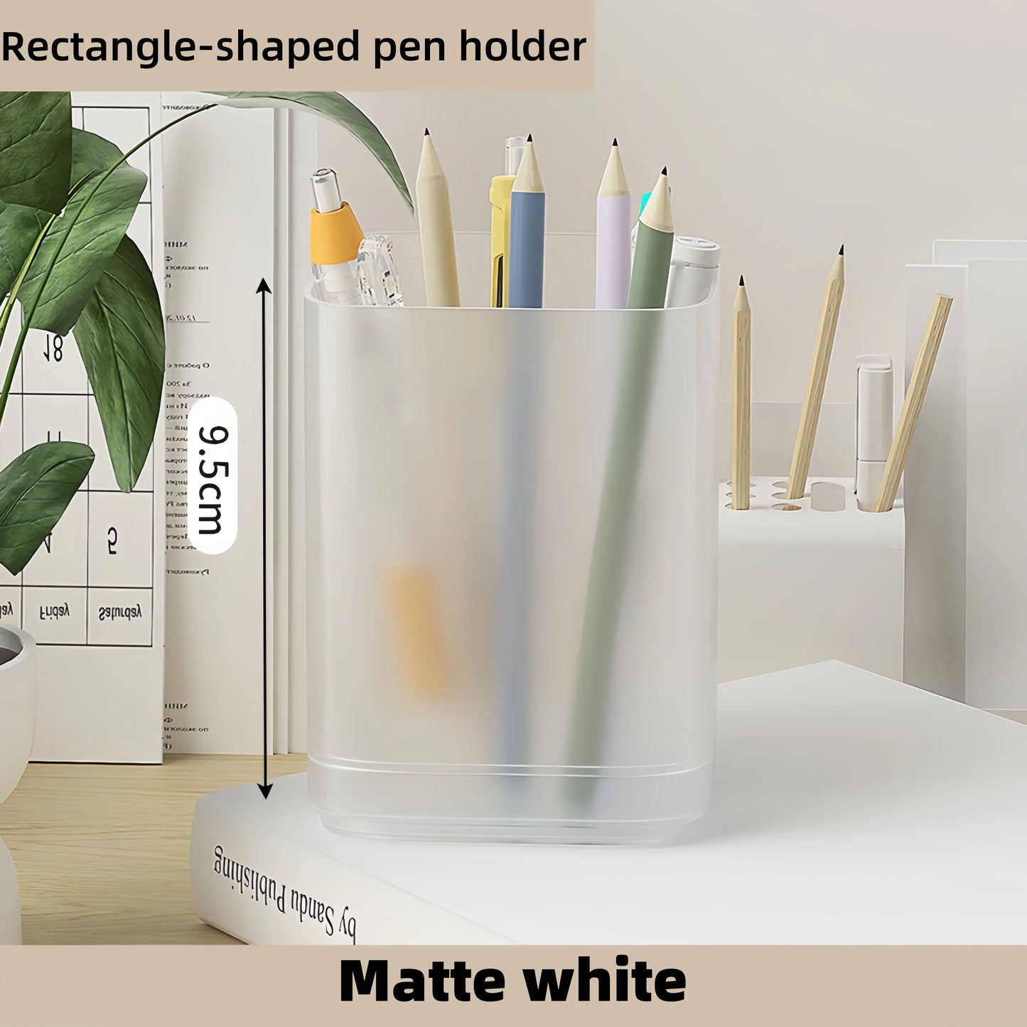 Pen Organizer Desk Organization Cute Desk Pencil Markers Cup Holder Storage Box Set Multi-Functional Stationary for Home Office