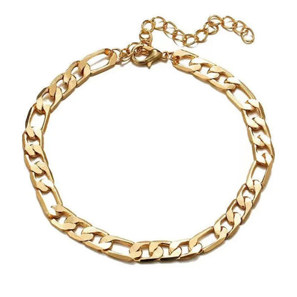 6Pcs Gold Color Bracelet Set Boho Retro Thick Twist Cuban Chain Bracelet for Women 2023 Trendy Quality Jewelry Gifts