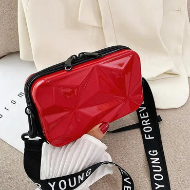 Beg Mini Bentuk Beg Wanita Trend Totes Fesyen Beg Bagasi Beg Tangan Beg Bahu Kotak Cangkang Keras Beg Beg Tangan Beg Clutch 
