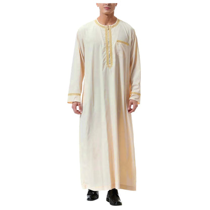 Abaya Muslim Men Abaya Islam Dresses Fashion Kaftan Pakistan Caftan Saudi Arabia Jubba Thobe Moroccan Dubai Luxury Muslim Abaya