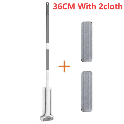 Large Flat Mop With Telescopic Long Handle Telescopic Long Handle Washing Free Lazy Mops Dust Dry Wet Mops For Cleaning Floors