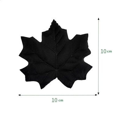 8cm/10cm Artificial Maple Leafs Autumn Wall Hanging  Black Plants Fake Maple Leaves Silk for Home Halloween Thanksgiving Decor