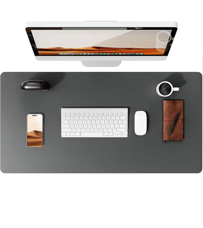 Large Mouse Pad,Office Desk Mat, Leather Desk Pad Protector, Non-Slip PU Leather Desk Blotter, Laptop Desk Pad