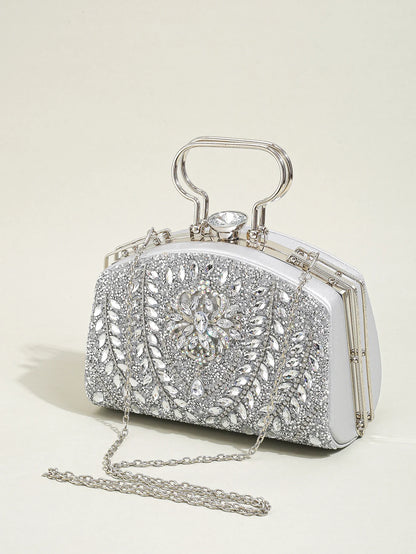 Beg Makan Malam Mini Beads Elegant Beads Satchel, Beg Tangan Parti Mewah Berkilauan Klasik Untuk Wanita, Hadiah Festival Untuk Wanita 