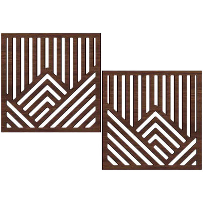 Wood Siding Decorative Abstract Wall Garden Rustic Decor Home Hollowed Mountain