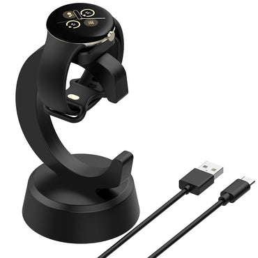 Magnetic Charger Dock Stand with USB Type-C Charging Cable Charge Station Base Charging Stand for Google Pixel Watch 3 41MM 45MM