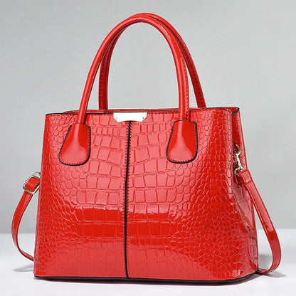 Beg Satchel Pemegang Atas Fesyen, Beg Selempang Bergaya, Beg Tangan &amp; Beg Bahu Kasual Wanita 