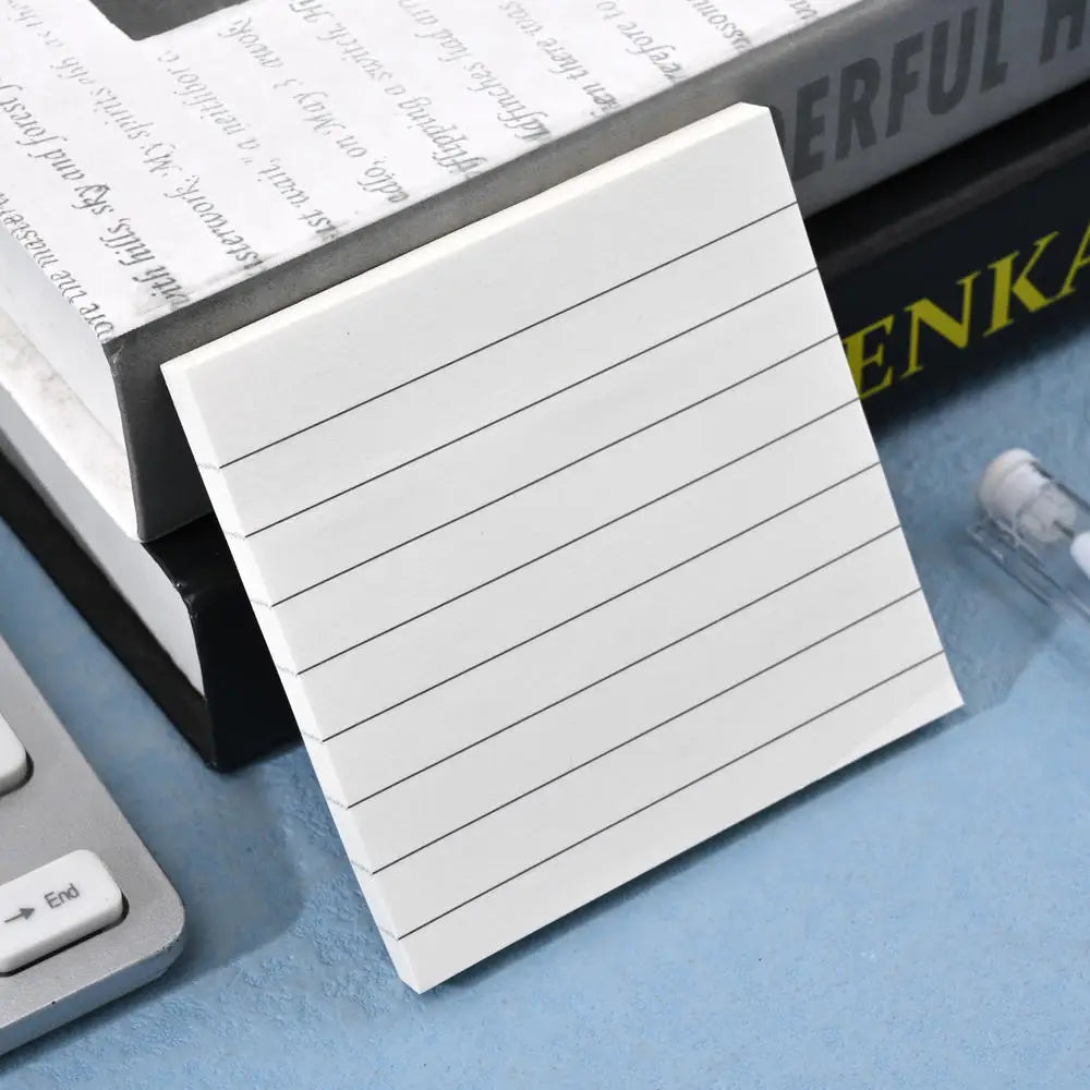 Portable 80 Helaian Grid Kosong Simple Sticky Note Memo Pad untuk Membuat Nota Perancangan Notepad Alat Tulis Peralatan Sekolah 