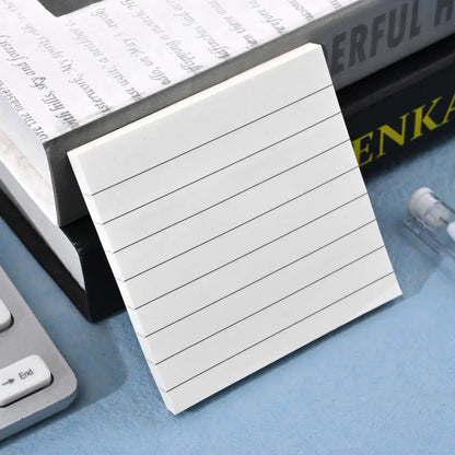 Portable 80 Helaian Grid Kosong Simple Sticky Note Memo Pad untuk Membuat Nota Perancangan Notepad Alat Tulis Peralatan Sekolah 